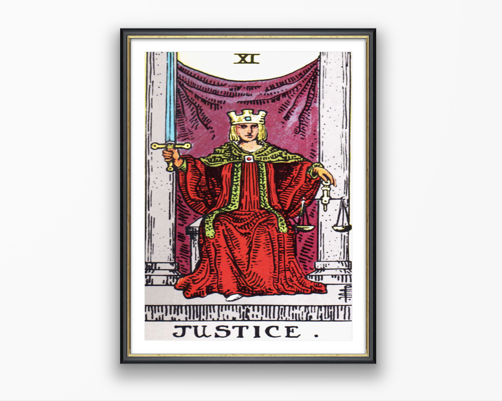 Justice - Tarot Card Poster