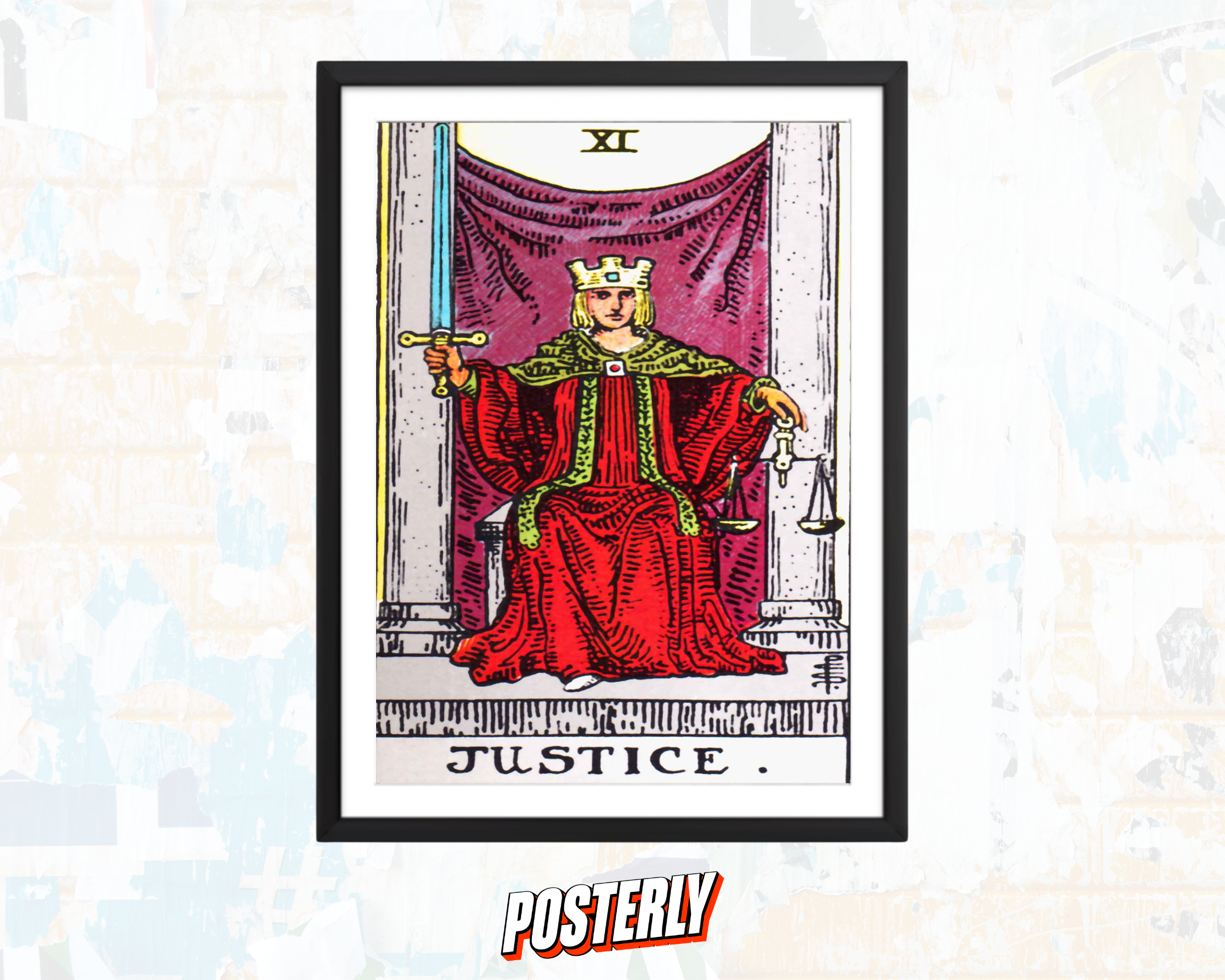 Justice - Tarot Card Poster