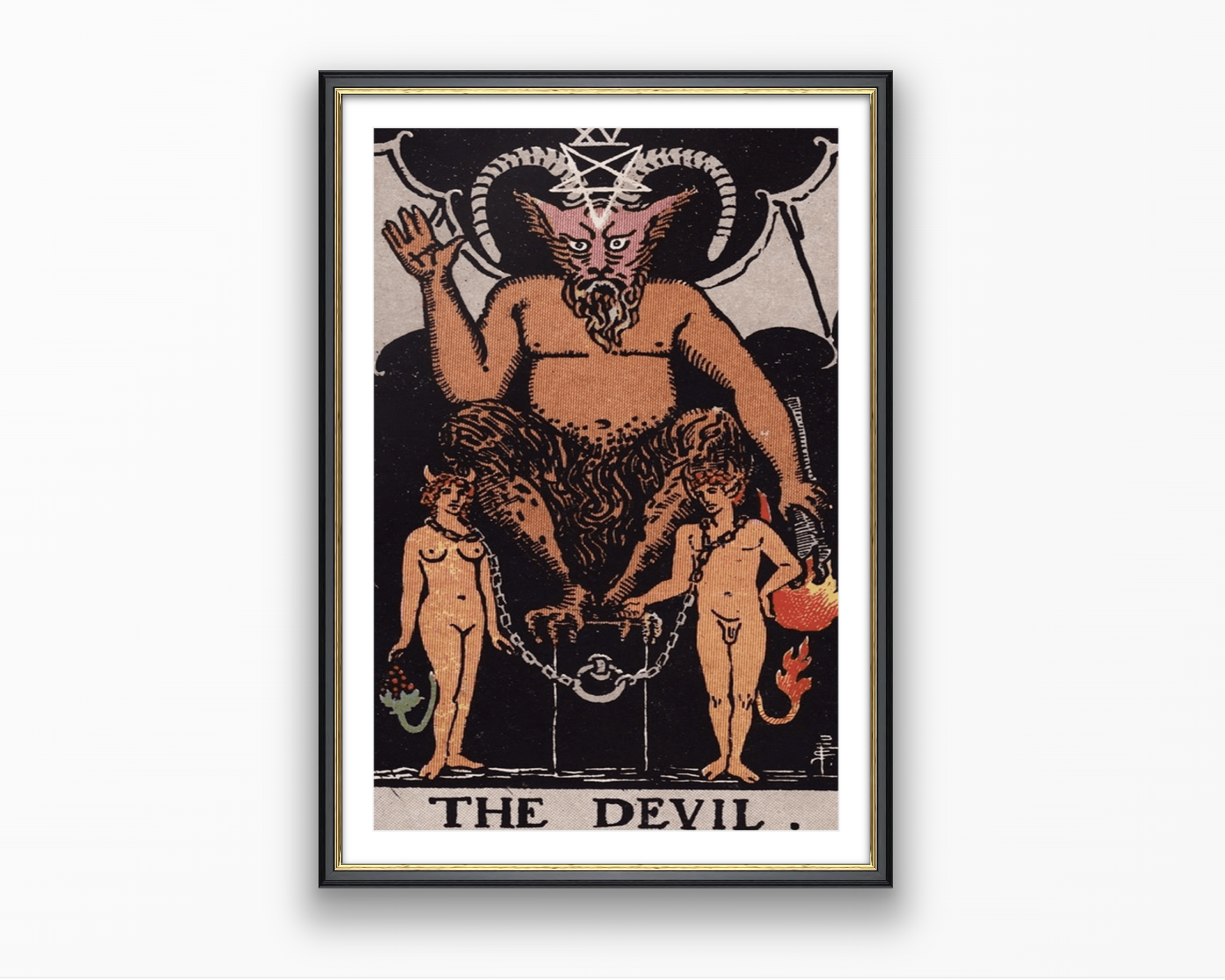 The Devil - Tarot Card Poster