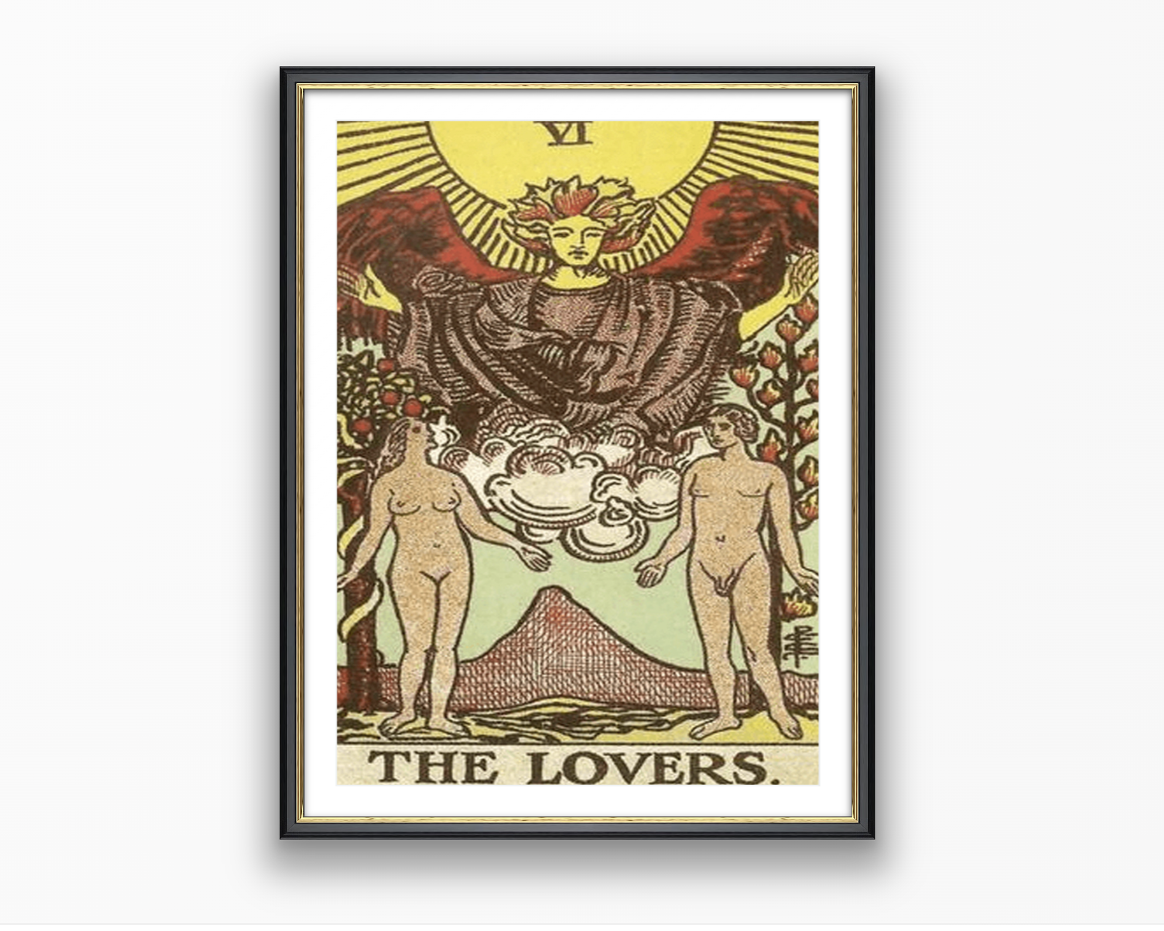 The Lovers - Tarot Card Poster