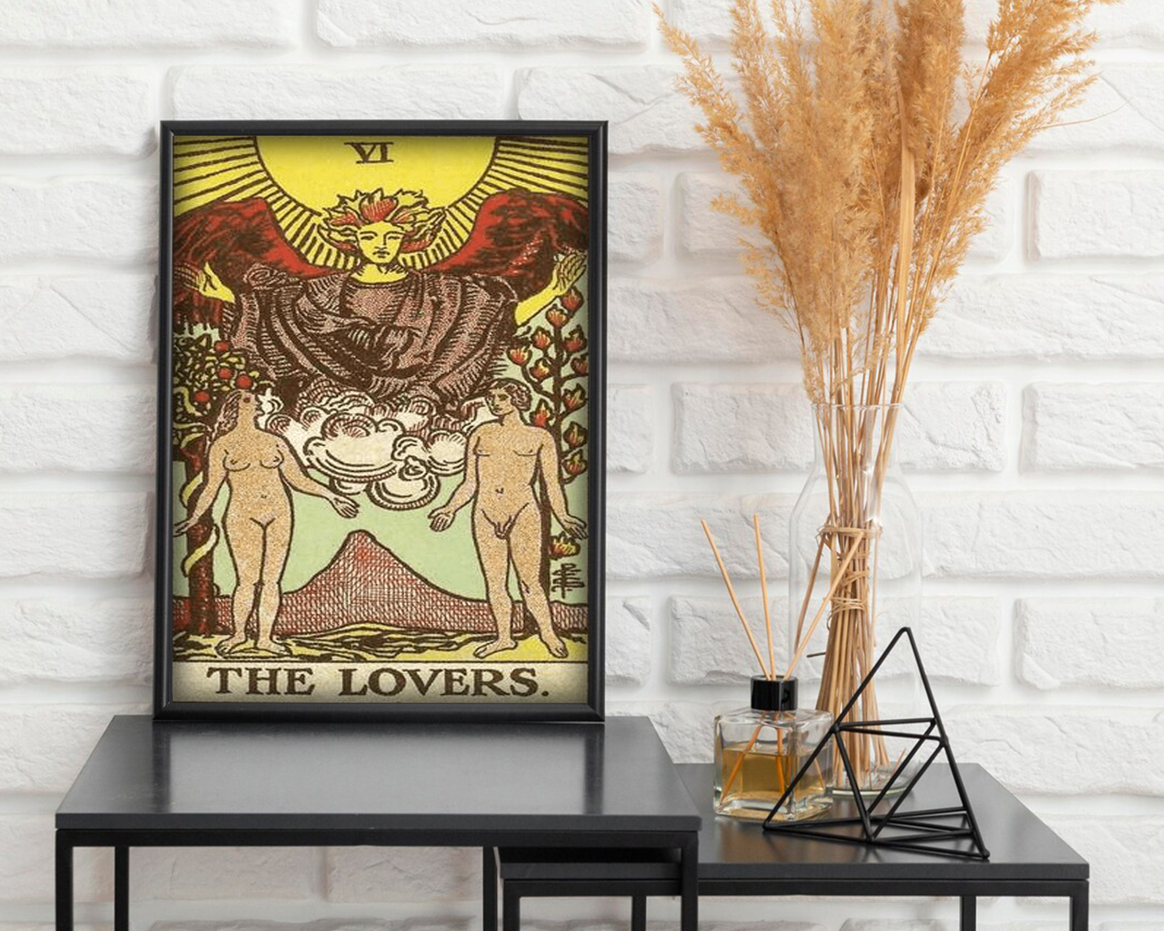 The Lovers - Tarot Card Poster