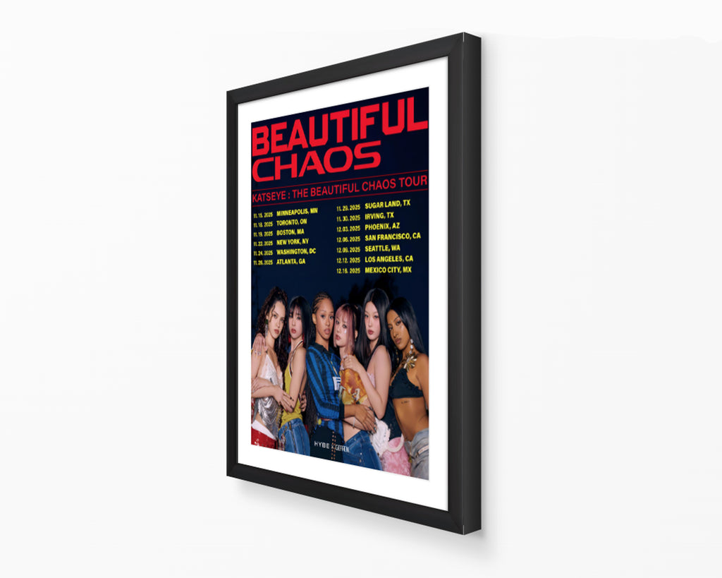 KATSEYE Beautiful Chaos Tour Poster