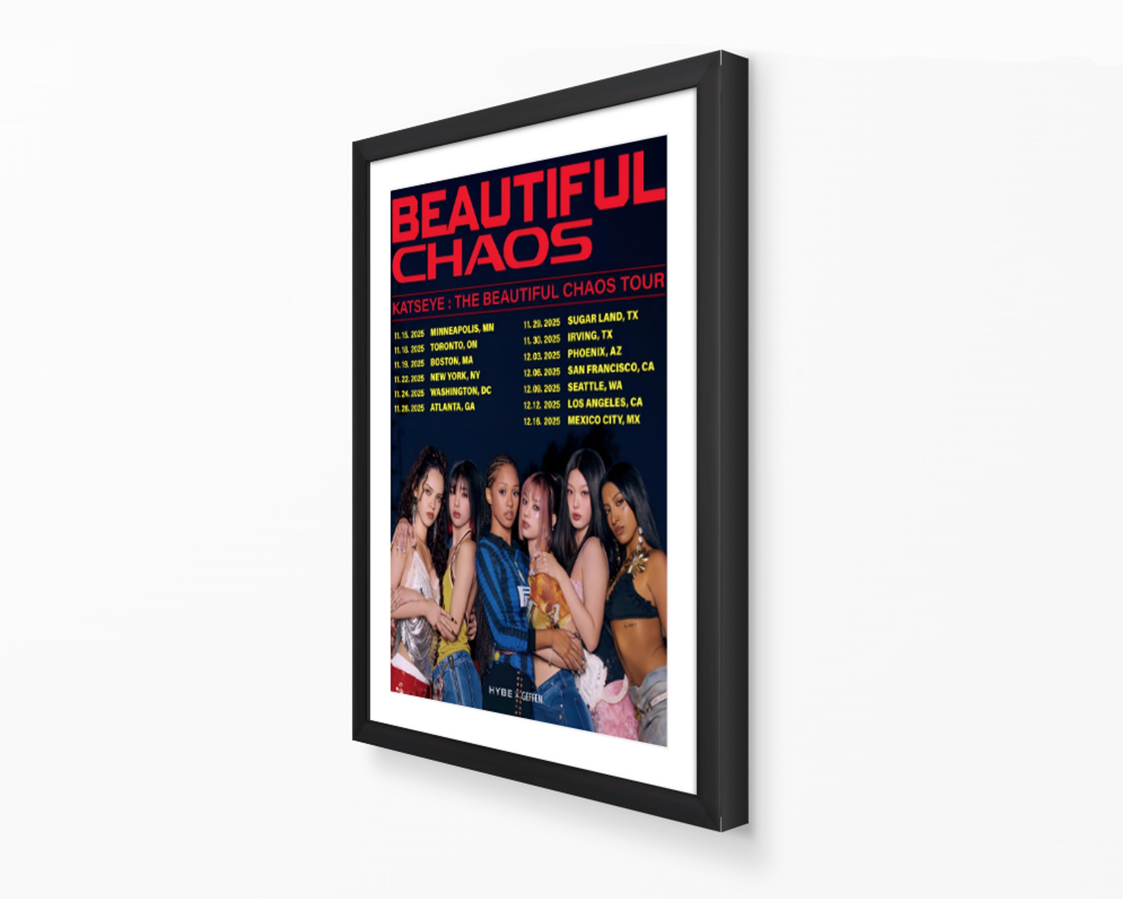 KATSEYE Beautiful Chaos Tour Poster