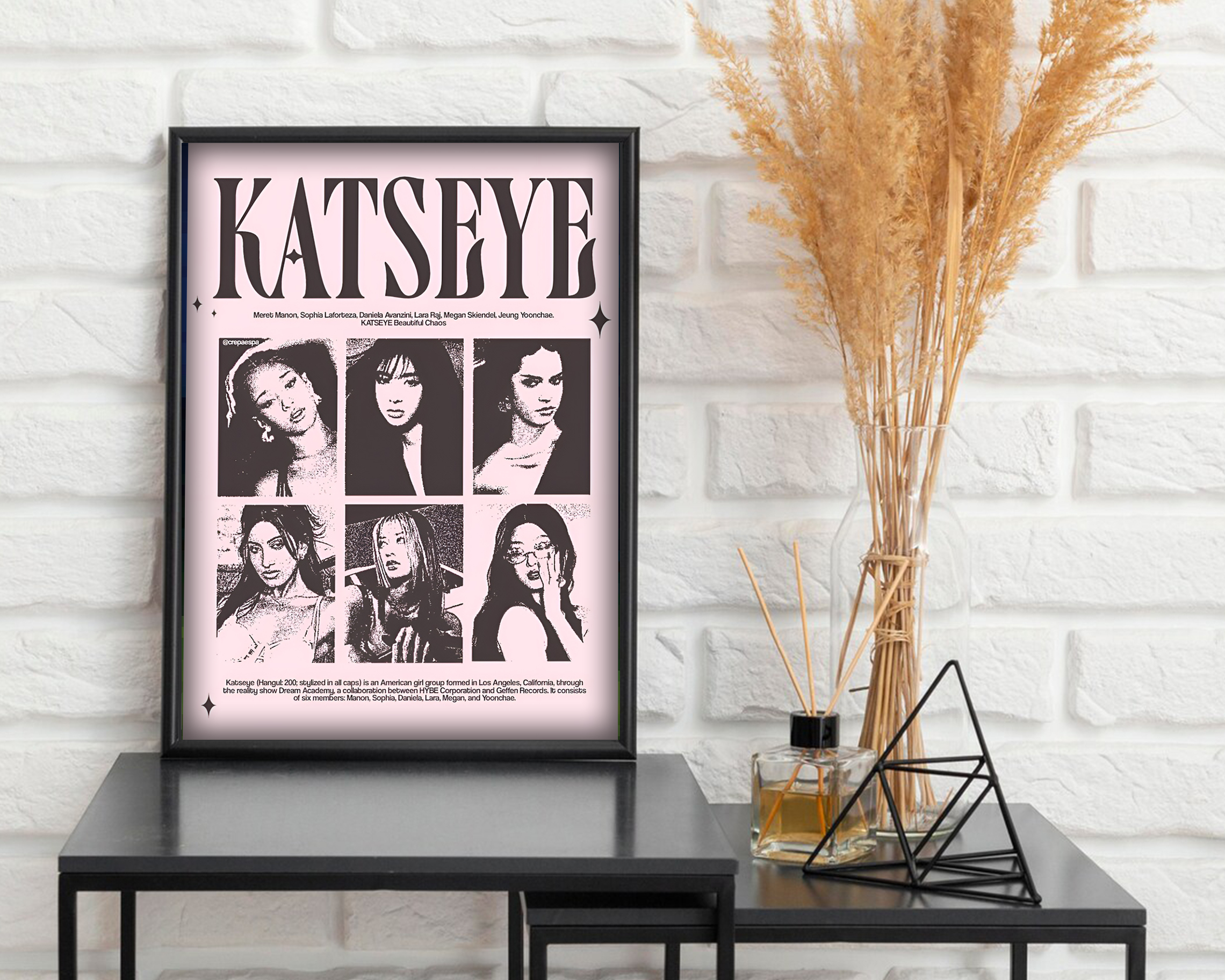KATSEYE Beautiful Chaos Poster