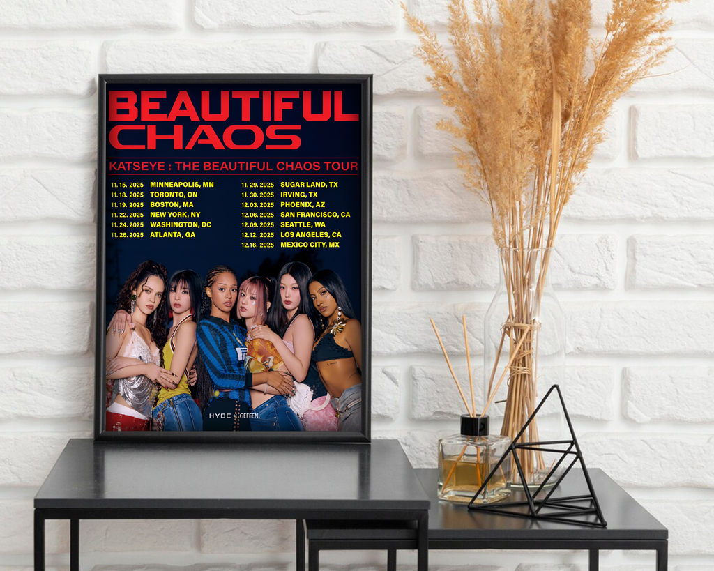 KATSEYE Beautiful Chaos Tour Poster
