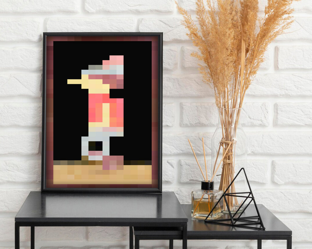 Minecraft Boy In-Game Painting Poster