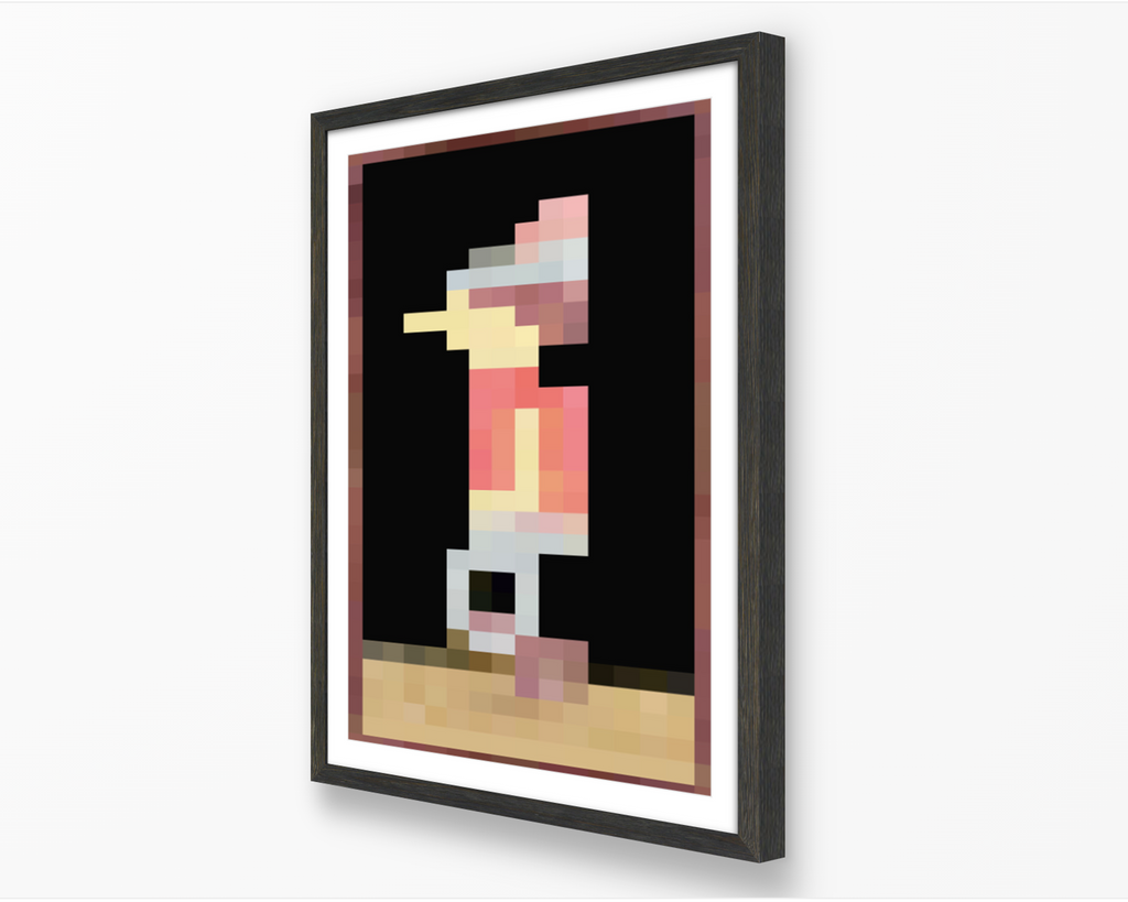 Minecraft Boy In-Game Painting Poster