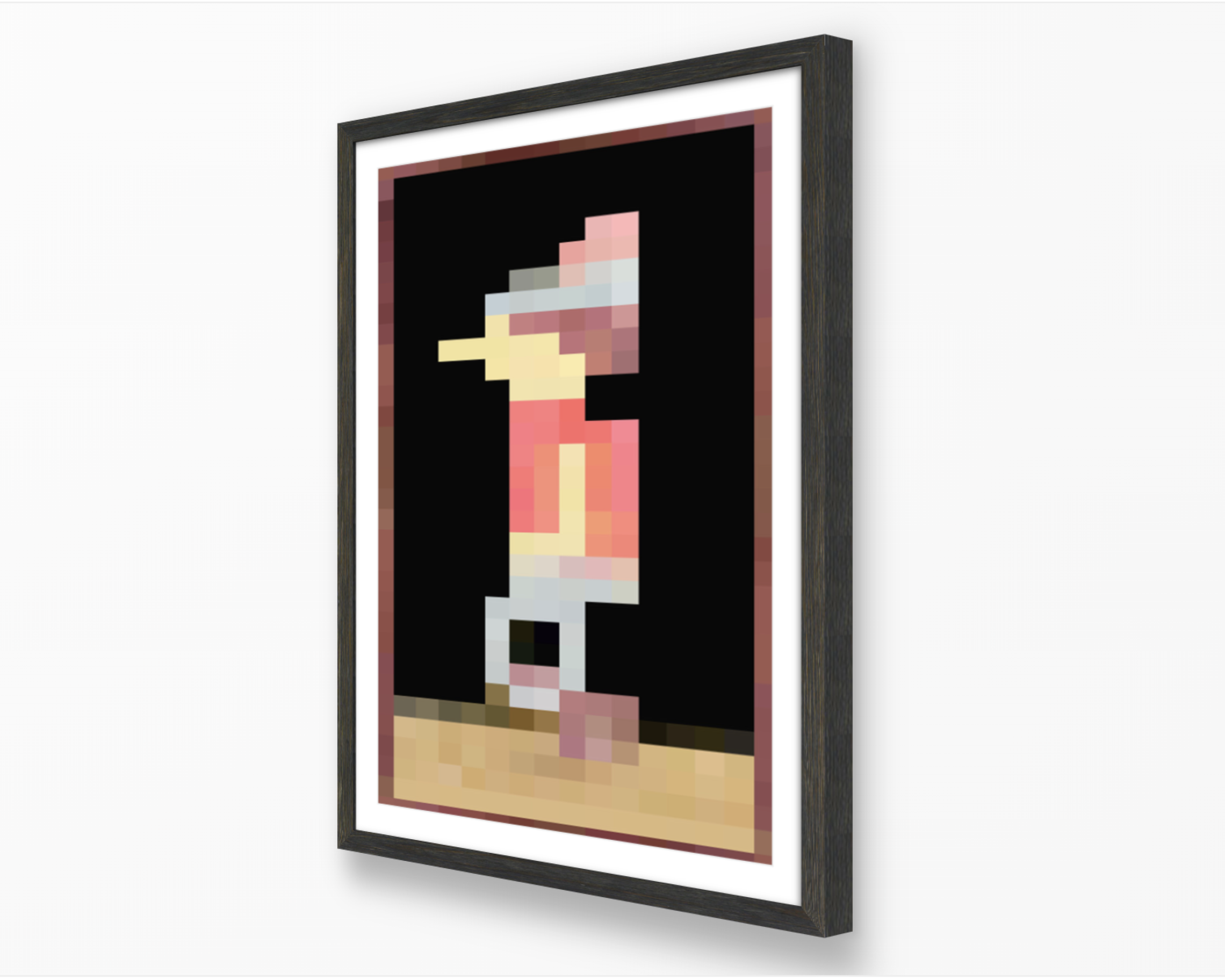 Minecraft Boy In-Game Painting Poster