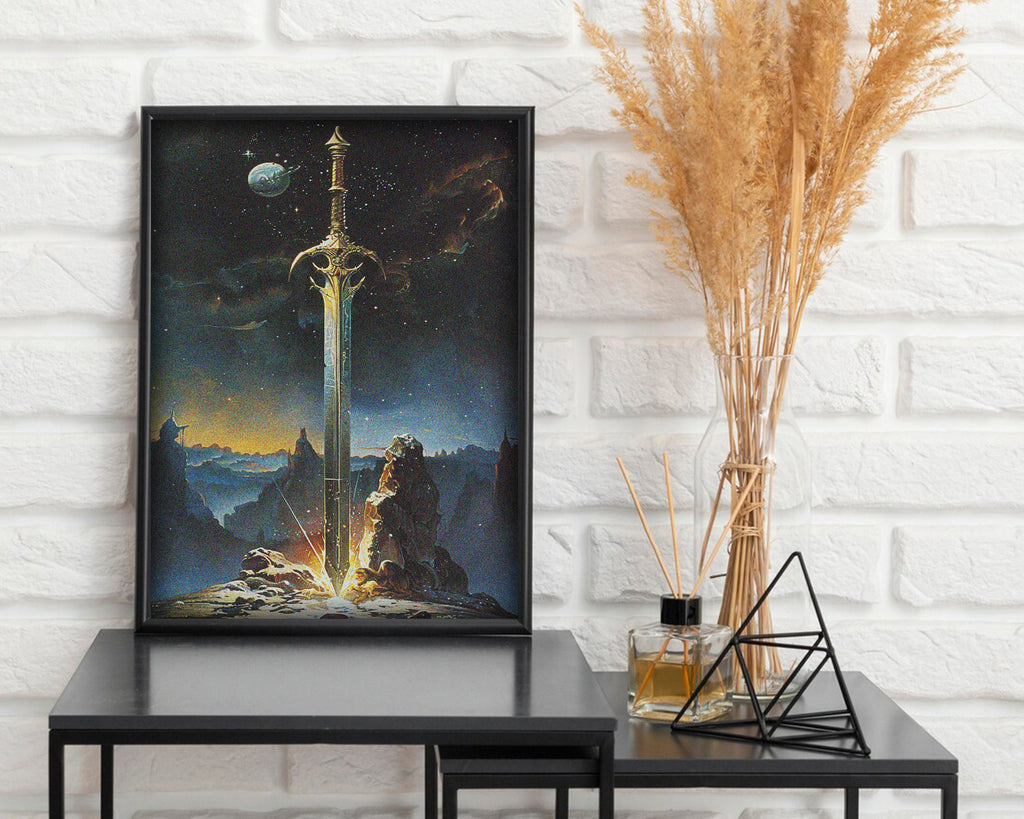 Celestial Sword - Dark Fantasy Poster