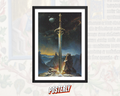 Celestial Sword - Dark Fantasy Poster