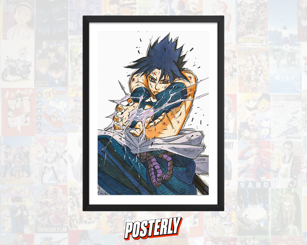 Sasuke Uchiha 'Chidori' Poster