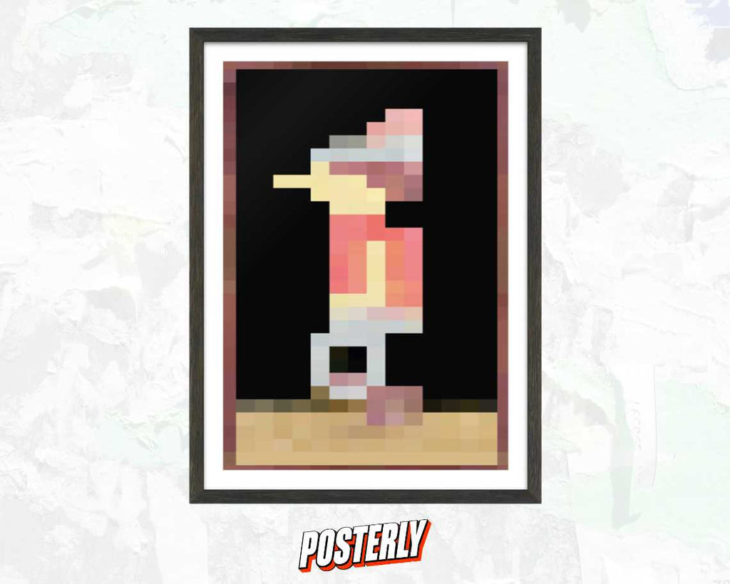 Minecraft Boy In-Game Painting Poster