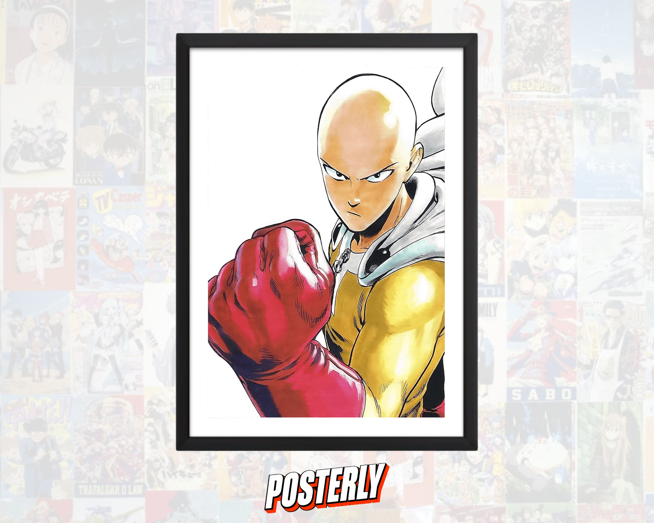 Saitama Manga Panel Poster