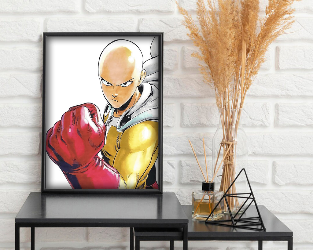 Saitama Manga Panel Poster