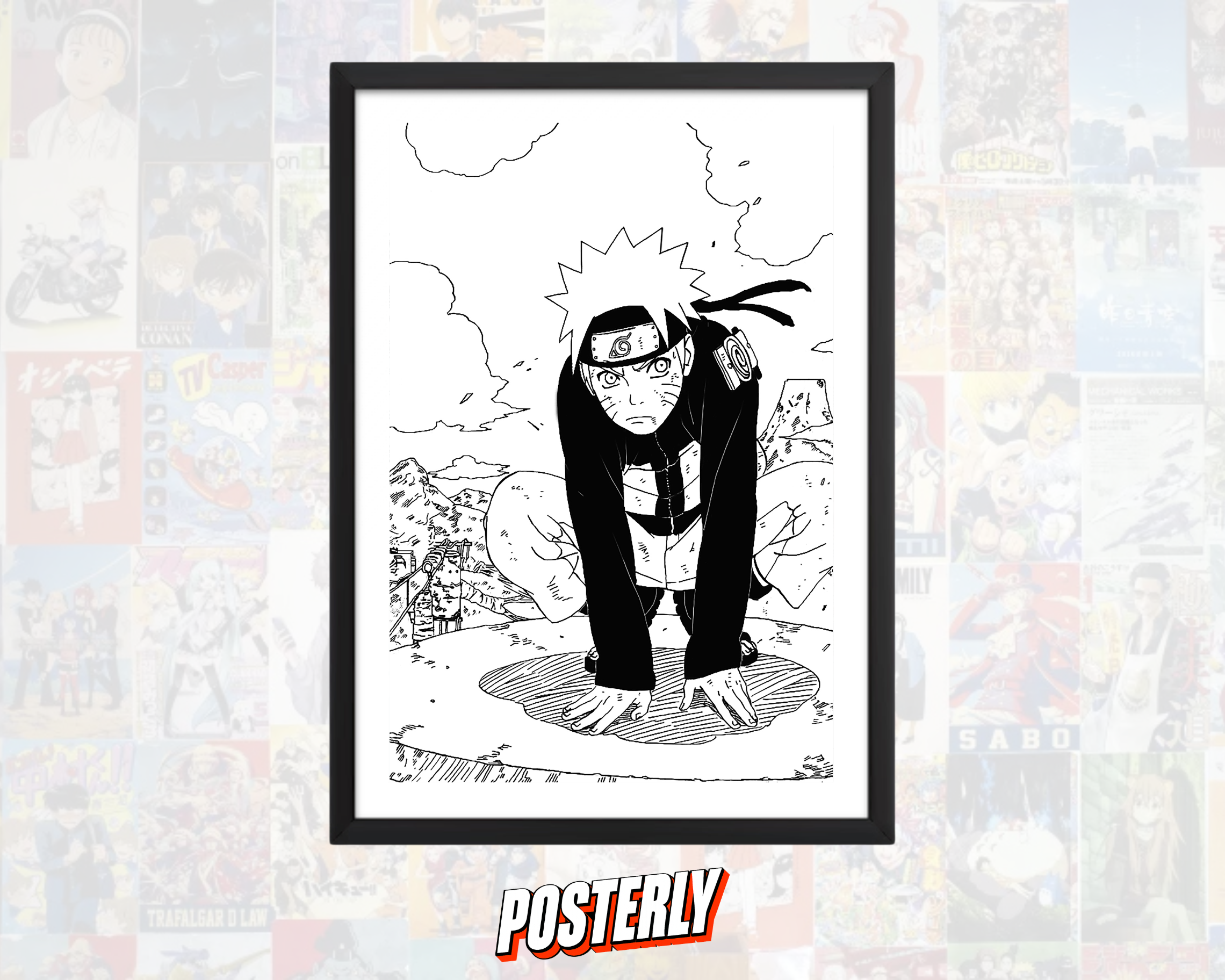 Knucklehead Ninja - Naruto Manga Panel Poster