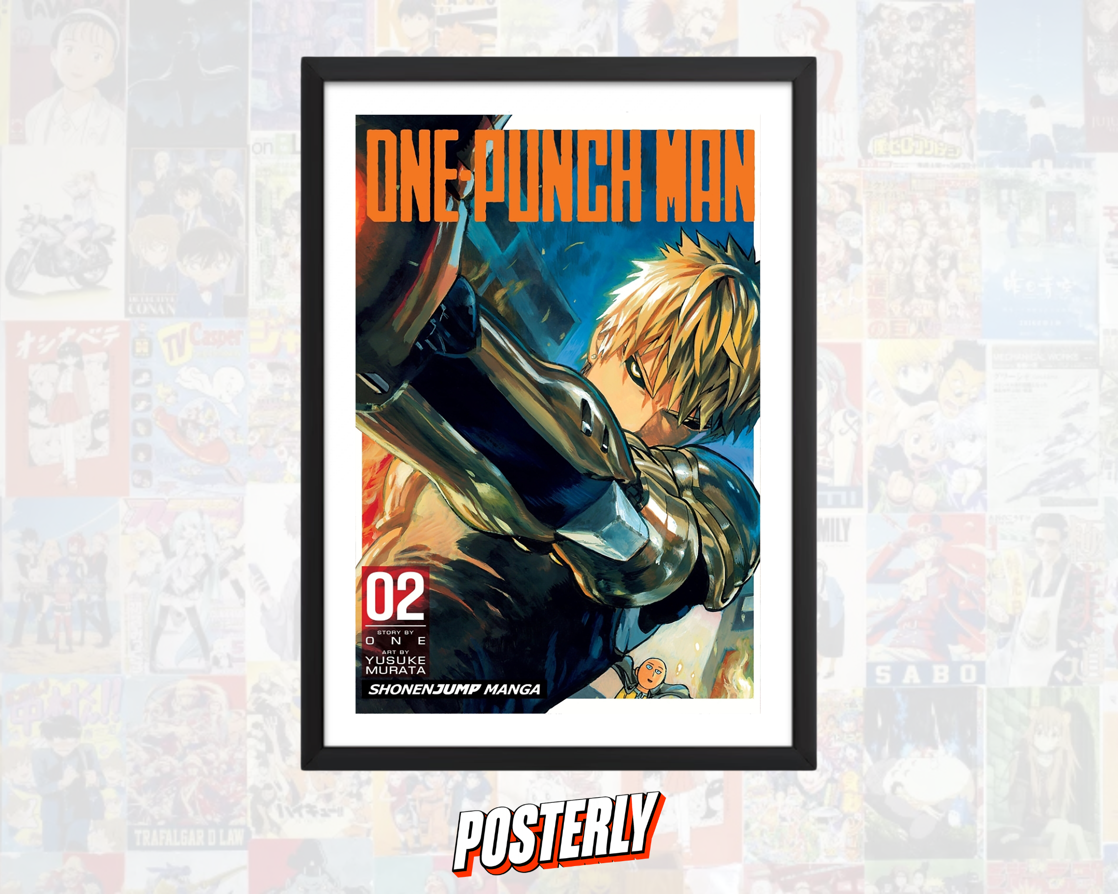 One Punch Man Vol. 2 Cover Poster