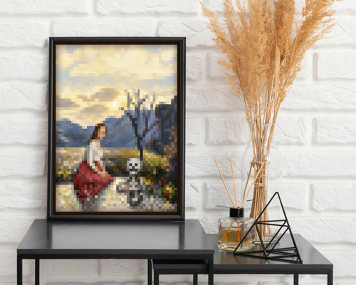 Minecraft Pond In-Game Painting Poster