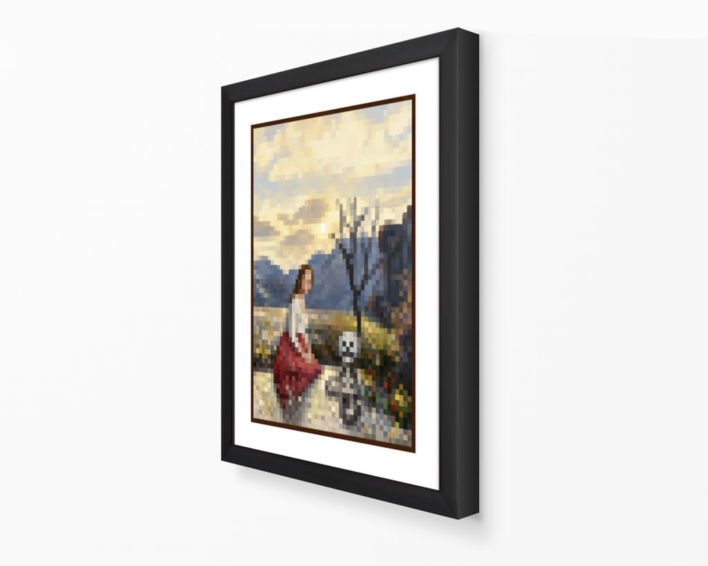 Minecraft Pond In-Game Painting Poster