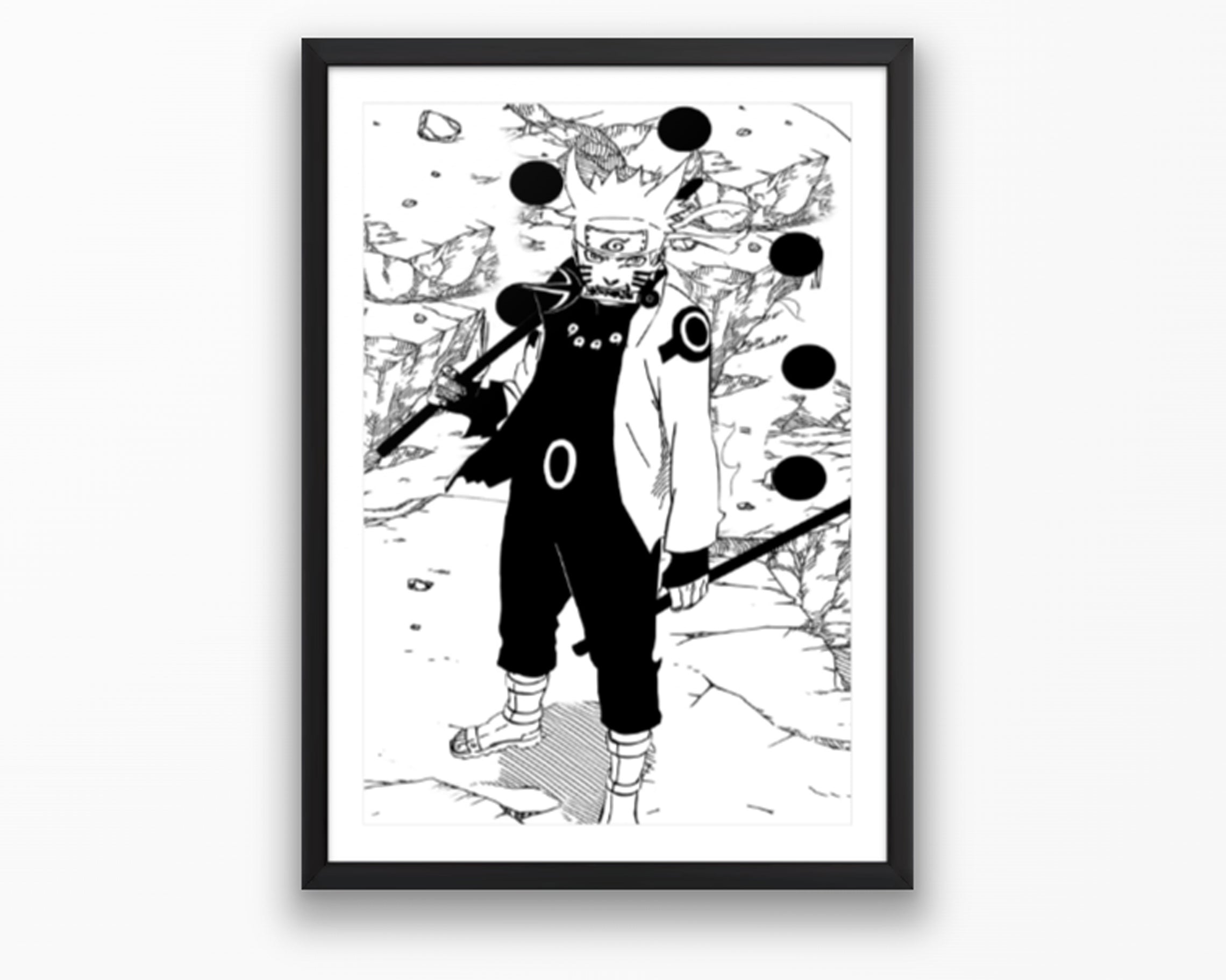 Six Paths Mode Manga Panel Poster