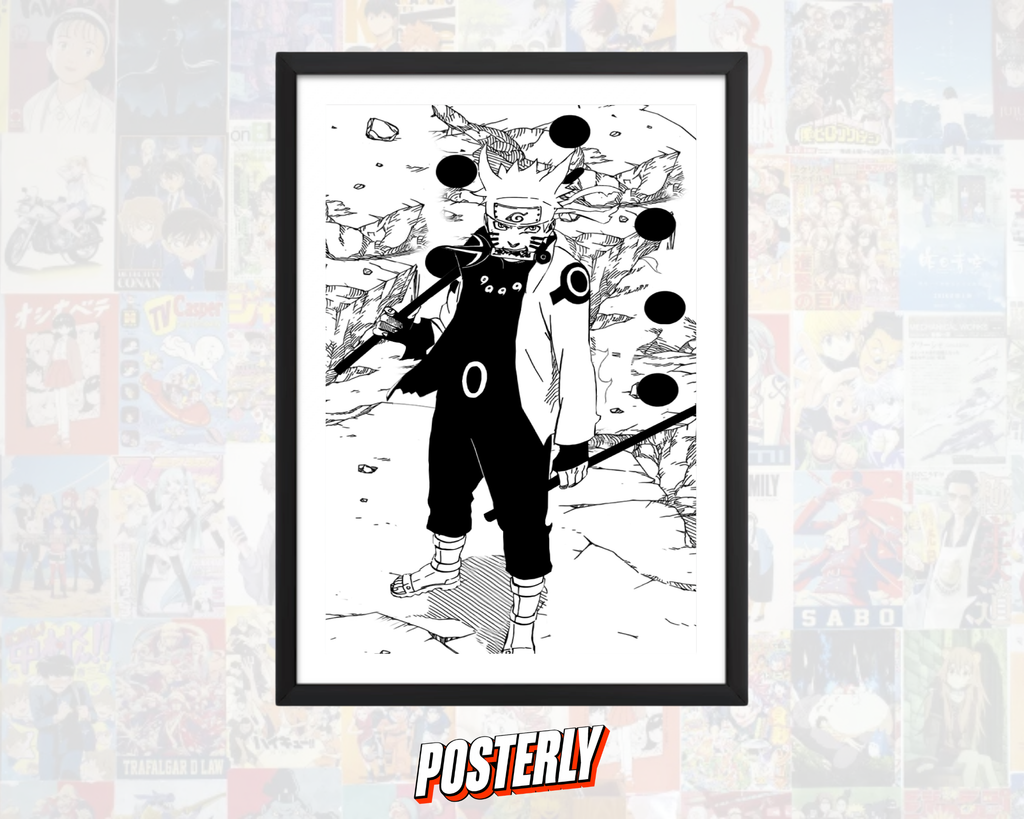 Six Paths Mode Manga Panel Poster