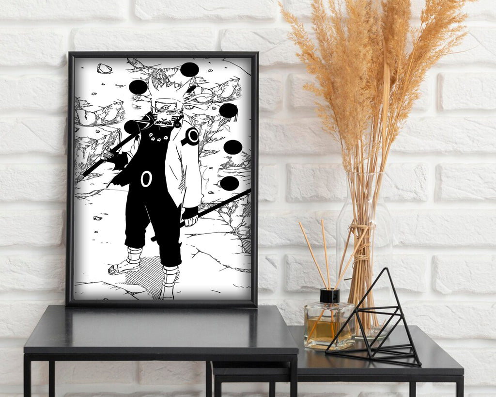 Six Paths Mode Manga Panel Poster