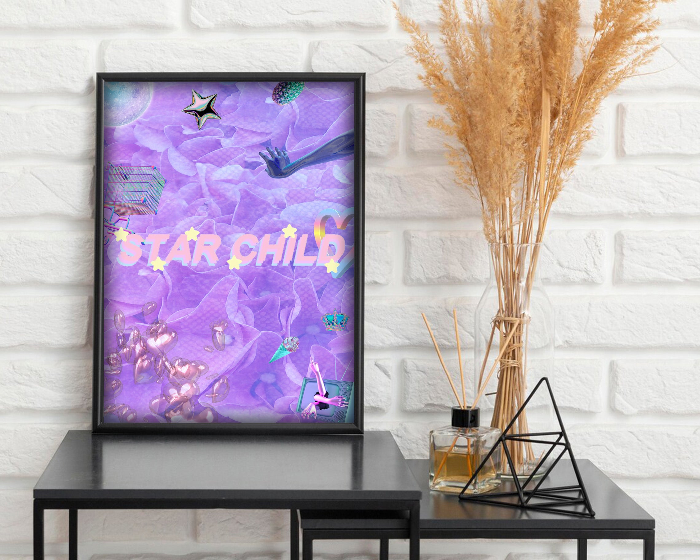 Star Child Y2K Aesthetic Poster